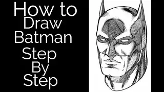 How to draw Batman step by step