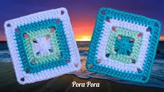How To Crochet A Granny Square For Beginners I Crochet Summer Granny Square