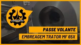Passe Volante Embreagem Trator MF 65X | Torno Mec&acirc;nico Mascote Nardini - Usinagens Jr