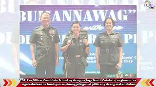  TOP 1 sa Officer Candidate School ng Army na taga North Cotabato, naghamon sa mga kabataan