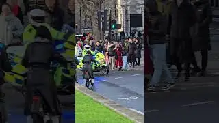 Police Motorbike Responding Fast In London!