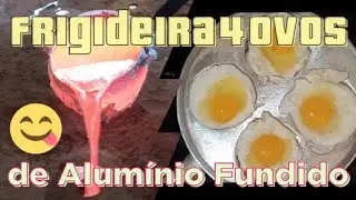 🔥como &eacute;  feito uma 🍳FRIGIDEIRA 4 OVOS🥚de Alum&iacute;nio batido/fundido.Dica no final
