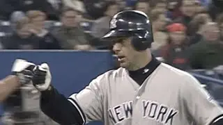 Todd Zeile homers in his first Yankees at-bat