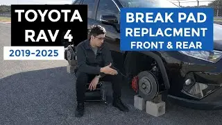 How to Change Brake Pads on a TOYOTA RAV4 | Electronic Rear and Front