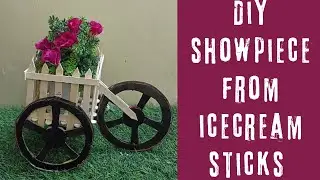 DIY showpiece from icecream stick |showpiece|DIY craft|Good Time with Art|
