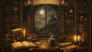 Gothic Study Room relaxing Lofi music for meditation and study @livingWithPurpose111 