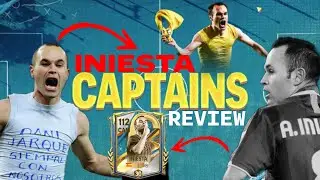 Iniesta ICON Review FC Mobile | 116 OVR Captains Card Gameplay