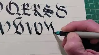 Bastarde Gothic majuscule (capital) letters O-Z multiple variations part 2