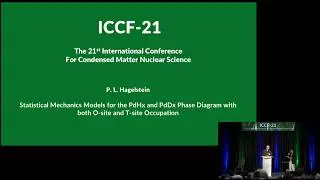 ICCF-21 - Peter L. Hagelstein - Statistical Mechanics Models for the PdHx and PdDx Phase Diagram...
