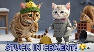 🐱❄️ Cat Builders vs CRAZY Squirrel! Winter Construction DISASTER 😱🏗️