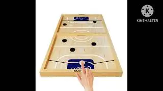 Clapjoy Slingo Fastest Finger First Board Game for Adults & Kids Wooden String Hockey Game Sling