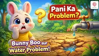 Bunny Boo aur Pani Ka Problem 🐰💧 | Funny Kids Cartoon | Learn Water Saving | Hindi