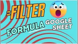 Filter 😳Formula in googlesheet #googlespreadsheet #exceltips #tipsandtricks #youtubeshorts