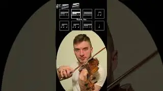 Rhythm Challenge + A Major Scale on the violin #shorts #violin #practice