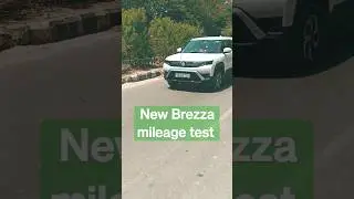 New Brezza mileage test #marutisuzuki #brezza #brezza2023 #haryana #urbancruiser  #sonet #ecosport