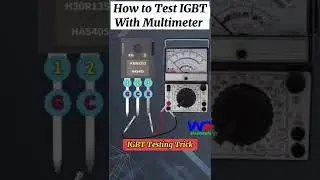 Testing of IGBT with Multimeter #electrical #electronic #shorts