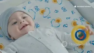 Pretty Little Baby Playing on the Cloud ☁️👶 | Cute Baby Fantasy Animation