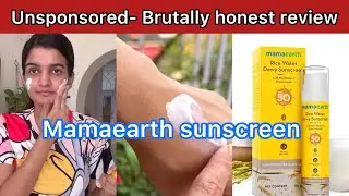 *New* Mamaearth sunscreen review | mamaearth rice water dewy sunscreen