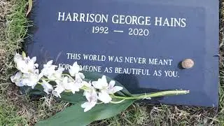Actor Harrison George Hains Grave Garden of Legends Hollywood Forever Los Angeles California US 2021