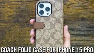 Coach Folio Wallet Case for iPhone 15 Pro
