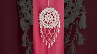 Beautiful beige color Dreamcatcher #youtubeshorts #shorts #handmadedreamcatcher