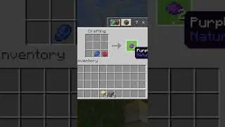 How To Make Purple Concrete Powder In Minecraft #Shorts