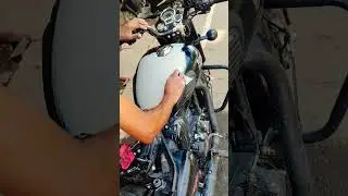 Fixed😎😎 || Dent removed || #bike #royalenfield #fixed #varanasi