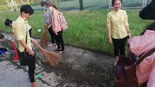 Lao động trước ng&agrave;y khai giảng TH22C