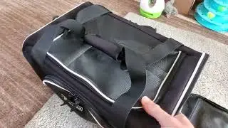 Quickie review of this Petskd Pet Travel Carrier Bag for Small Cats and Dogs, Soft Dog