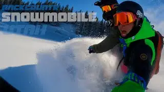 Backcountry Snowmobiling / Powder Surfing Utah!