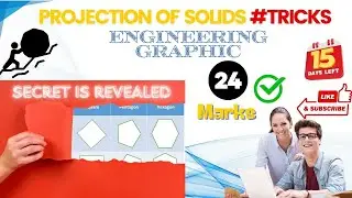 Master Projection of Solids #Basics #tricks #24marks