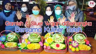 Garnish dan Siluet, Cara Membuat Siluet atau Melukis Wajah disemangka || Fruit Carving Watermelon