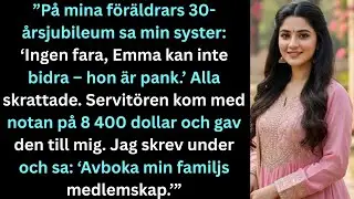 ”På mina föräldrars bröllopsdag kallade min syster mig ‘för fattig’ – då kom notan.”