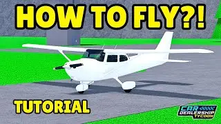 🔥How To FLY PLANE on PC in Car Dealership Tycoon #cardealershiptycoon #roblox