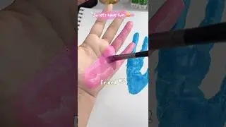 Best friend drawing 😍✨#shorts #art #painting #muktaeasydrawing #youtubeshorts