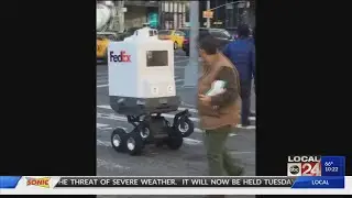 FedEx warned by New York City mayor to keep their delivery robots off NYC&rsquo;s streets