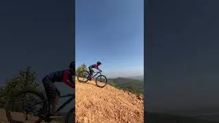 Pro Kid. 13 Year Old kid. Beautiful View. #mtb #mountainbike #hardtailmtb #cycling #downhill #shorts