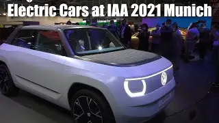 Electric cars at IAA Mobility 2021 Munich - VW ID. Life, Renault M&eacute;gane E-Tech, Mercedes EQB etc.