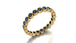 ||Making of Eternity Ring in Matrix9 || Miligrain Eternity Ring ||Cad Modeling ||3d Model