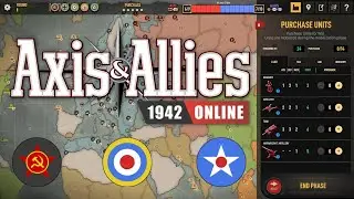Axis & Allies Online: Allies placement game 2 Vs GRAVELROAD