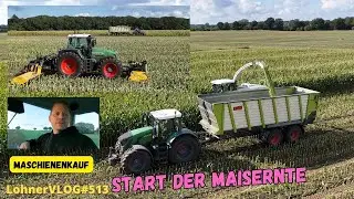 LohnerVLOG#513 Start der Maisernte 2025 mit Claas, Fendt, Kaweco und Müthing I FJDynamics Basis Turn