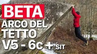 ARCO DEL TETTO - V5 (6c+) Sit - Boulder BETA | Val di Mello