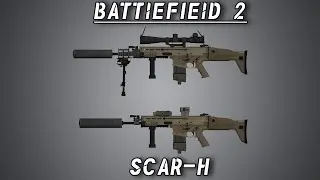 【Battlefield 2】SCAR-H Update Sniper edition + Suppressed red Dot scar-h ! download link ! ! !