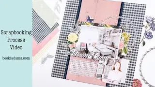 Scrapbook Process Video | Simple Stories | Simple Vintage Indigo Garden | Scrapbooking | Becki Adams