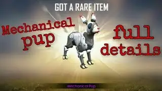 New pet mechanical pup!! full details..