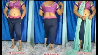 New style Infinity Saree draping ✨/ How to wear Infinity Saree style/ Akshita Karthik Official/