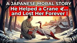 24-He Helped a Crane 🕊️&hellip; and Lost Her Forever | Japanese Moral Story #trending #viral #viralvideo