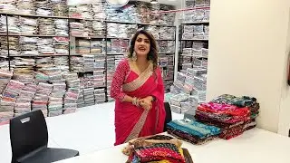 प्रिंटेड साड़ियों का कलेक्शन आज ही मंगवाए saree wholesale market Surat #saree 