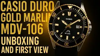 CASIO DURO GOLD MARLIN MDV-106 UNBOXING AND FIRST VIEW