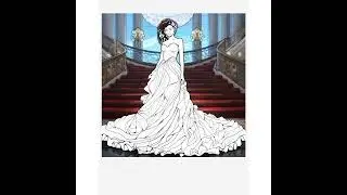 SIMPLE GOWN Coloring #music #art #coloringinspiration